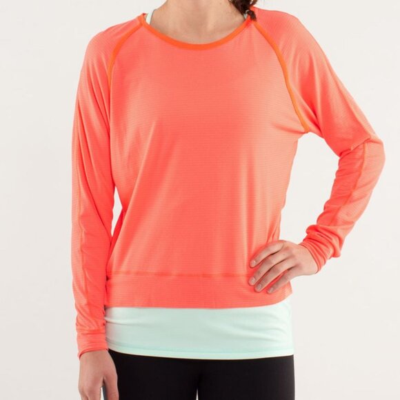 Lululemon Techni-Cool Long Sleeve Light Flare size 8 - Picture 1 of 8